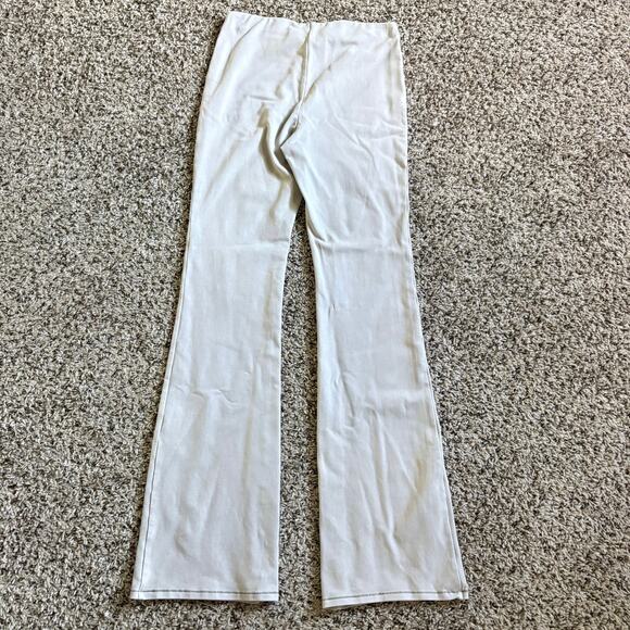 SKIMS Pants - Skims Cotton Blend Flare Pants Size L Cream Lounge Yoga like new cozy boho